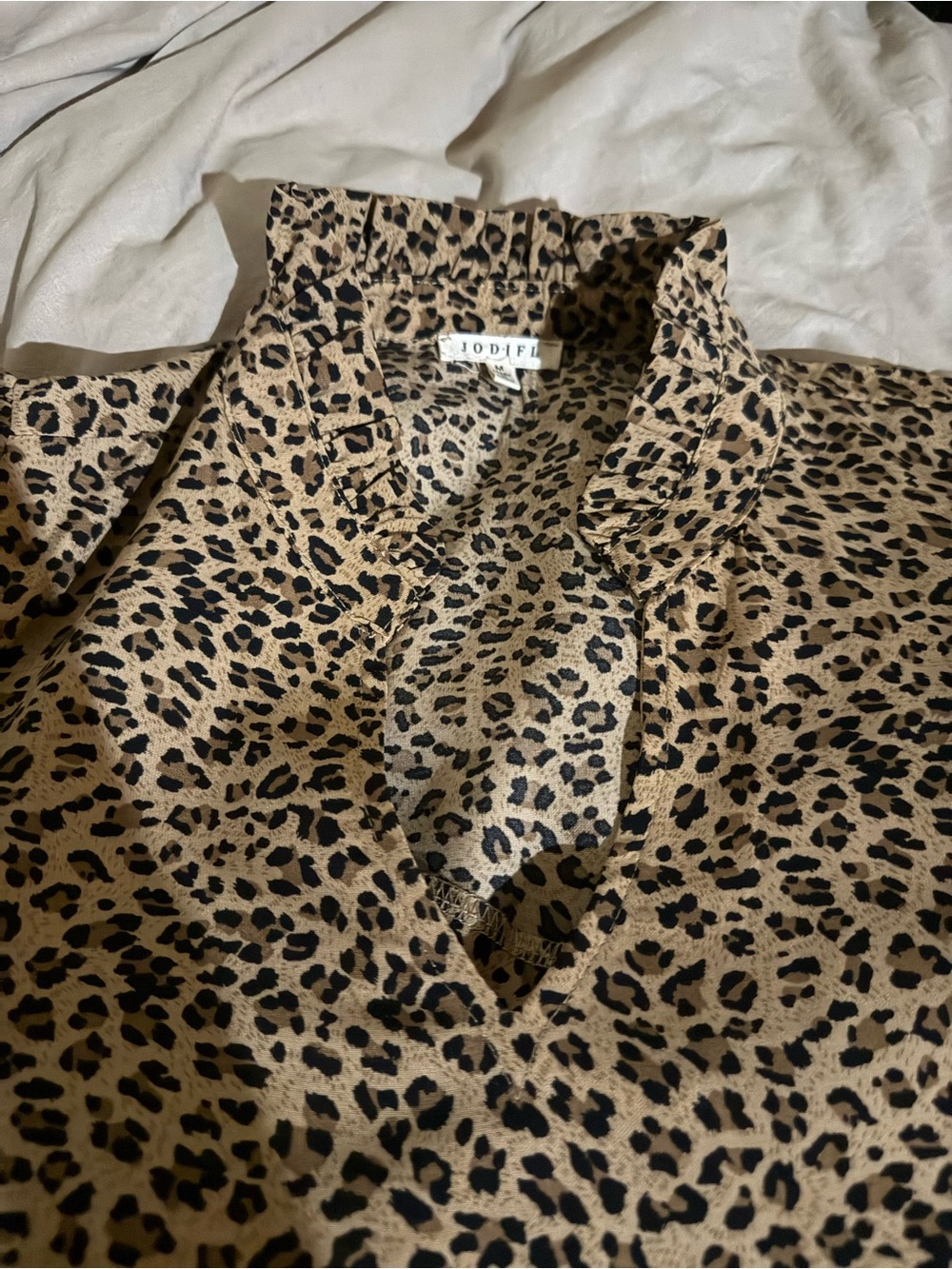 JODIFL Leopard Print Midi Dress - Brown/Black - Picture 2 of 2